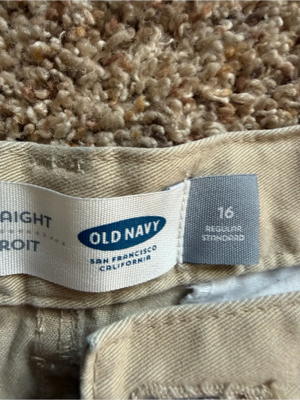 Old Navy boys Straight Jeans in Light Khaki
